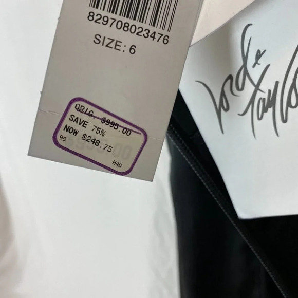 NWT Mandalay Black Lace Mermaid Formal Gown $995 - Picture 11 of 11